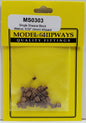 Model Expo - 5/32" (4mm) Walnut Single Sheave Block 40 pcs