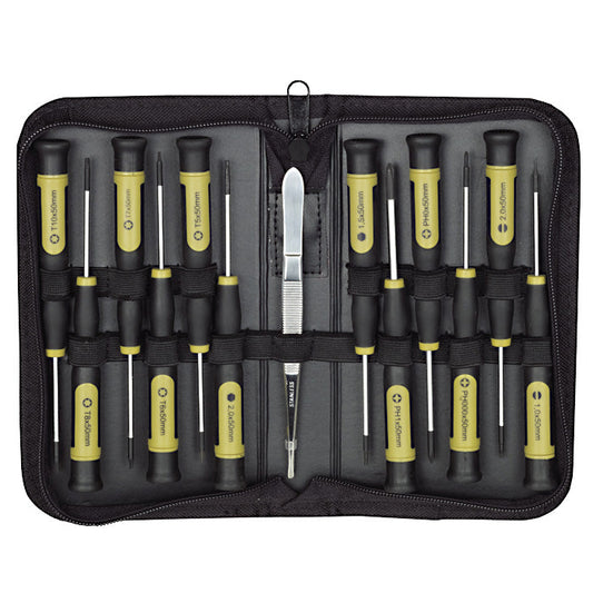 Proxxon - MICRO Screwdrivers, 13 pcs. with case