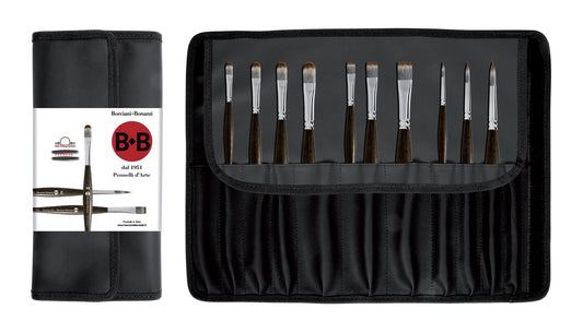 Borciani Bonazzi Anti-rolling Paint Brush Set