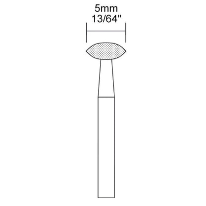 Proxxon - Diamond bur, lenticular wheel 13/64"