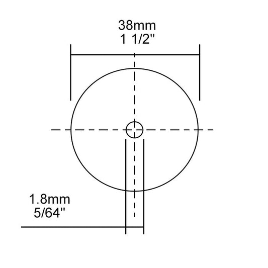 Proxxon - Corundum cutting discs 1 1/2" (38 mm), 25 pieces