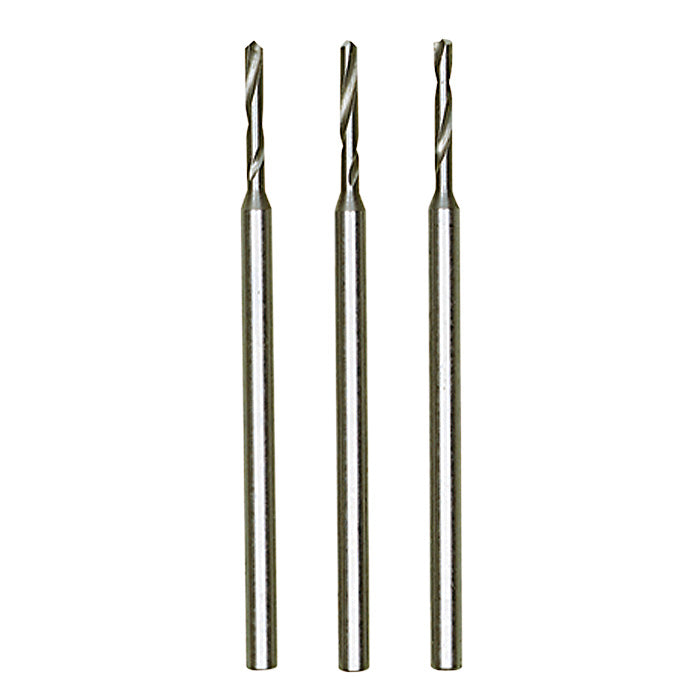 Proxxon - Tungsten vanadium micro twist drills, 3 pcs., 3/64" (1,2 mm)