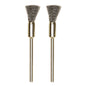 Proxxon - Stainless steel bristle brushes, 2 pcs