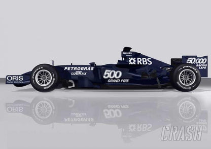 Tameo - SLK055 Williams FW29B Toyota "Test Vehicle" - 2008 - White Metal Car Kit - Scale 1:43, Made in Italy