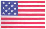 Mantua - 43881 U.S. Flag - 13 Stars & 13 Stripes - 45 x 75 MM (1.8 x 3.0")