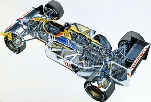 Tameo - TMK054 Williams Honda FW11b 1987 - White Metal Car Kit - Scale 1:43, Made in Italy