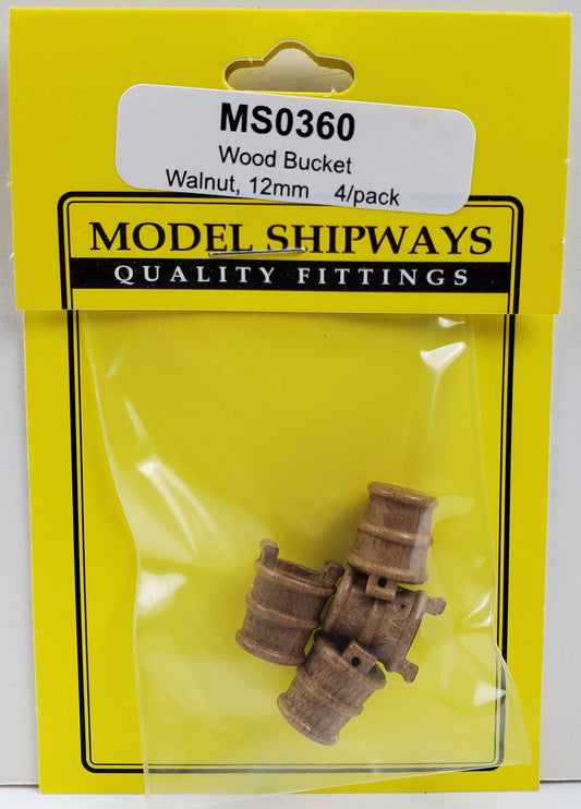 Model Expo - 15/32" (12mm) Walnut Bucket 4 pcs