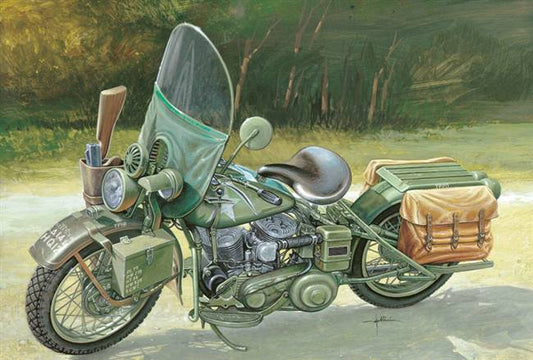 Italeri - 7401 Harley Davidson WLA 750 Motorcycle 1:9 Scale