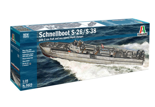 Italeri - 5625 Schnellboot S-26/S-38 1/35 Scale