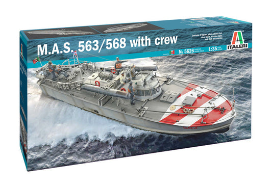 Italeri - #5626 M.A.S 568 4a Serie with Crew 1:35 Scale