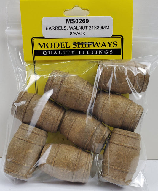 Model Expo - 21 x 30mm Walnut Barrel 8 pcs