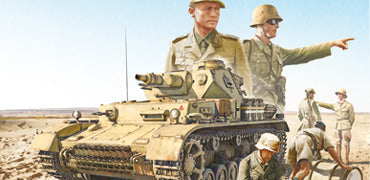 Italeri - 1/35 Pz.Kpfw. IV F1/F2/G with Afrika Korps Infantry El Alamein 1942-2022