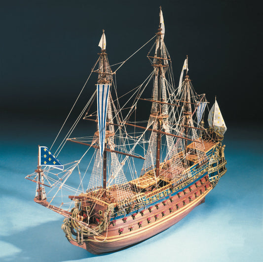Mantua - 796 Soleil Royale - Scale 1:77 - Plank On Bulkhead - Length 41" (1030 mm)