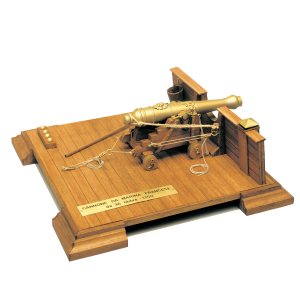 Mantua - 807 French Marine Cannon - All Wood & Metal Kit 1:17 Scale Kit