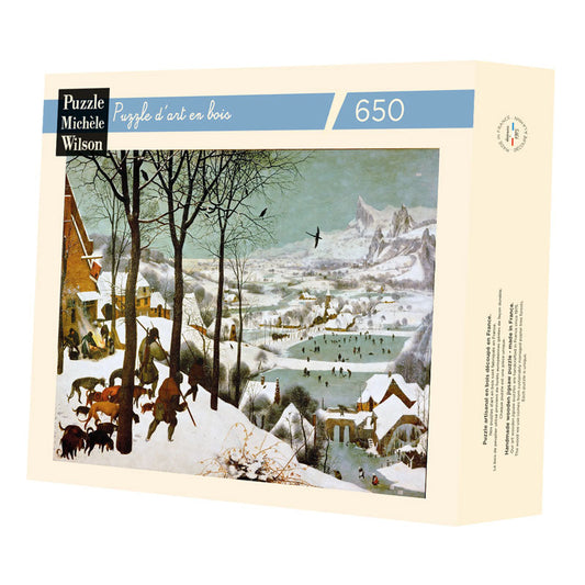 Michele Wilson Puzzles - CHASSEURS DANS LA NEIGE - (650)