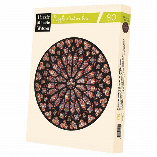 Michele Wilson Puzzles - ROSE WINDOW AT NOTRE DAME - (80)