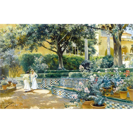 Michele Wilson Puzzles - THE ALCAZAR GARDENS Of SEVILLE - (350)