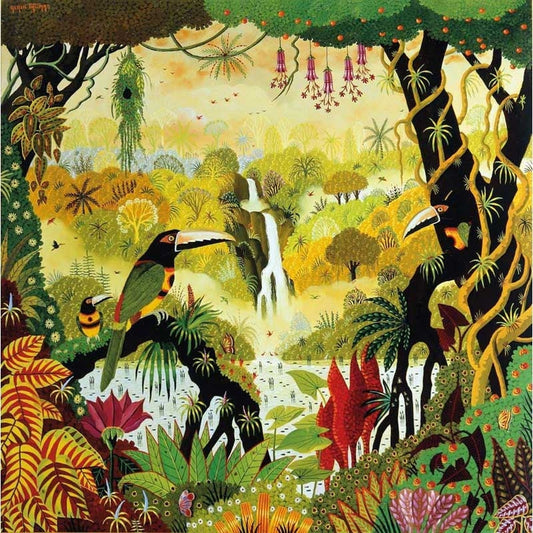 Michele Wilson Puzzles - TOUCANS AT THE FALLS - (80)