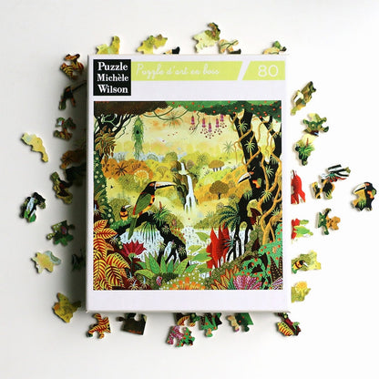 Michele Wilson Puzzles - TOUCANS AT THE FALLS - (80)