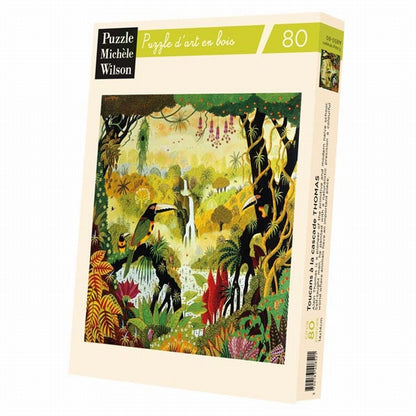 Michele Wilson Puzzles - TOUCANS AT THE FALLS - (80)