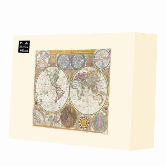 Michele Wilson Puzzles - MAP OF THE EARTH AND HEAVENS - (1500)