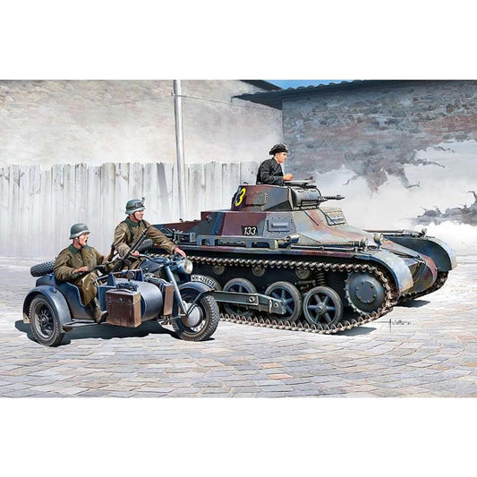 Academy - Panzer 1b & Motorcycle 1:35