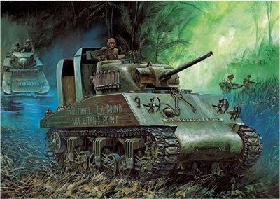 Academy - M4A2 75 Pacific Theater USMC 1:35