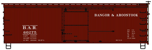 Accurail - Ho 36'DS Wood Boxcar BAR