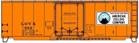 Accurail - HO 40' Insulated Steel Boxcar LOVX 992