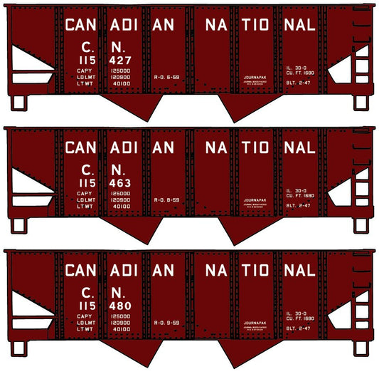 Accurail - Ho Twin Hopper CN 3#Set