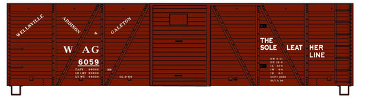 Accurail - HO 40' Wood Boxcar Wellsvile Addison &