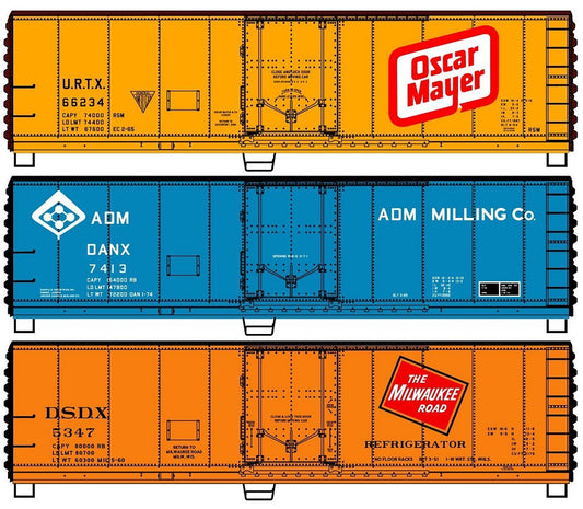 Accurail - HO 40' Steel Reefer 3 car set