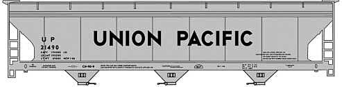Accurail - HO 3-Bay ACF Covered Hopper UP