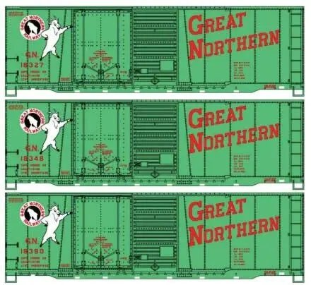 Accurail - HO 40' Combination Door Steel Boxcars GN