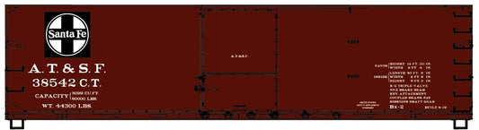 Accurail - HO 40'DS Wd BC ATSF Singles fr/3 Car Set