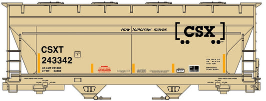 Accurail - HO ACF 2 Bay CV Hopper CSX Singles