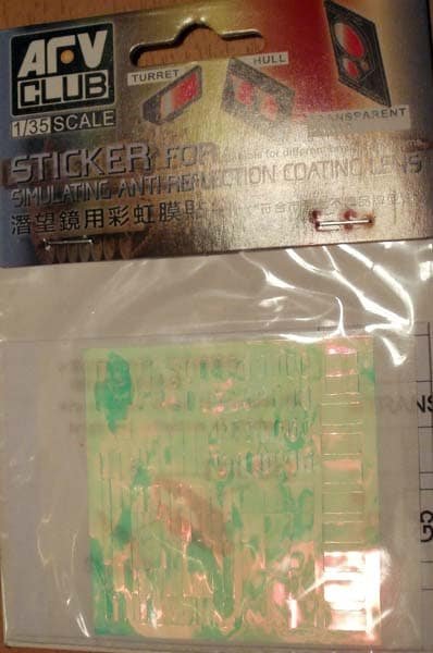 AFV Club - Sticker Simulating Anti Reflection Lens