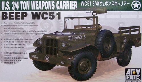 AFV Club - Beep Wc51 3/4ton Carrier 1:35