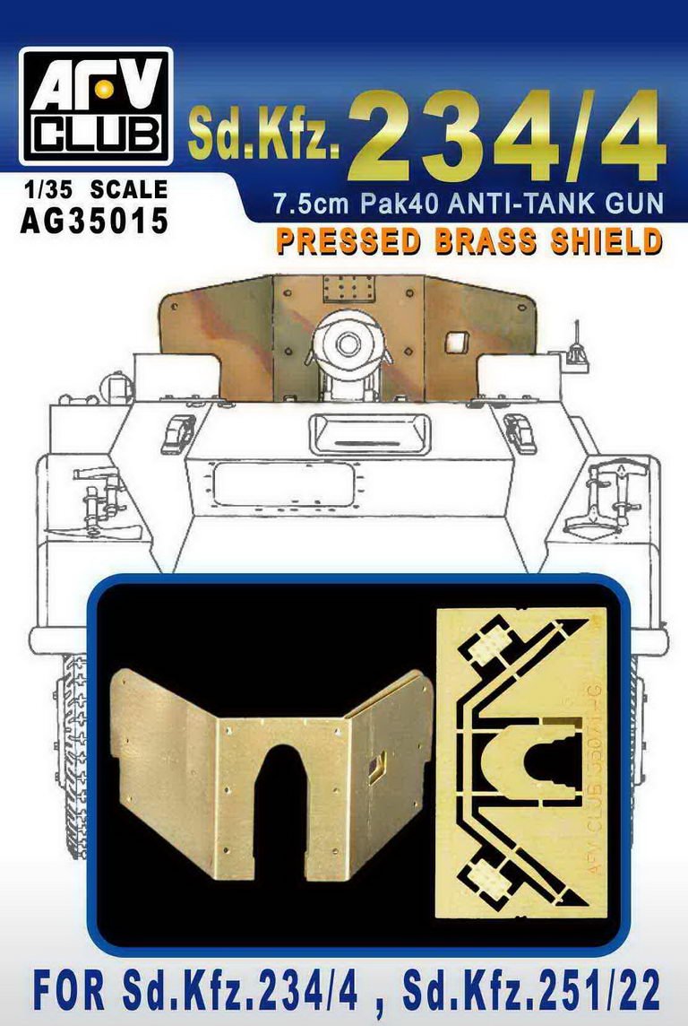 AFV Club - Pressed Brass Shield Sd.Kfz.234 1:35
