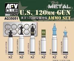 AFV Club - M1A1/M1A2 M256 1200mm Ammo Set 1:35