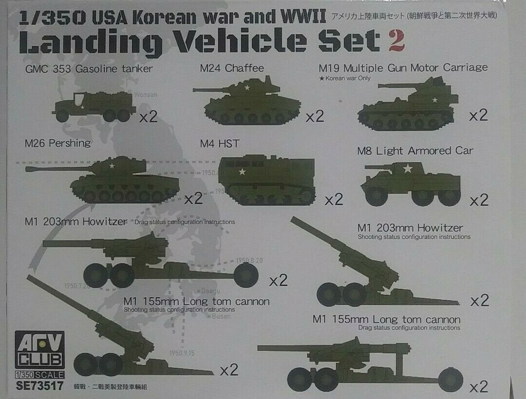 AFV Club - USA Korean War + WWII Landing Veh 1:350