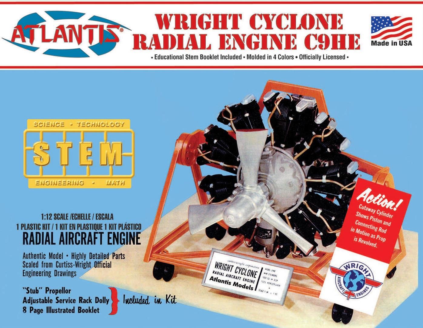 Atlantis - Wright Cyclone 9 Radial Engine 1:12