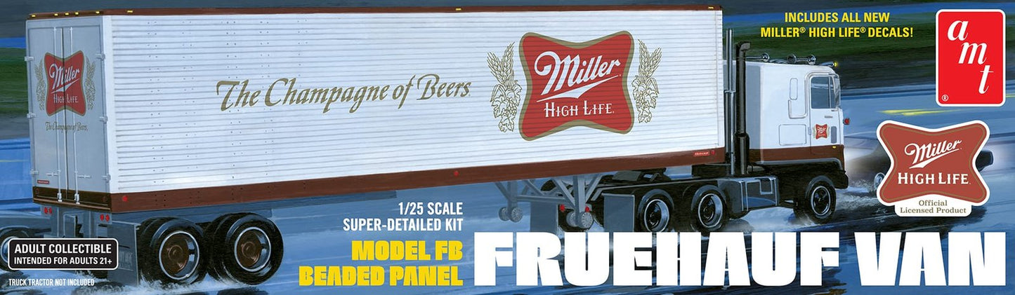 AMT - Fruehauf 40' Trailer Miller Beer 1:25