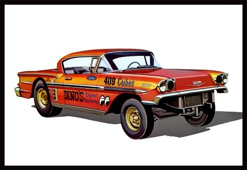 AMT - '58 Chevy Impala Hardtop Ala Impala 1:25