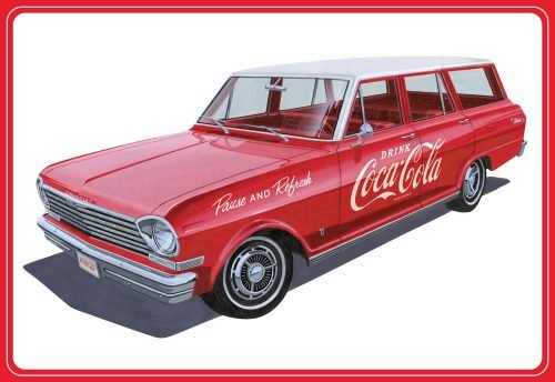 AMT - '63 Chevy II Nova Wagon w/crate 1:25
