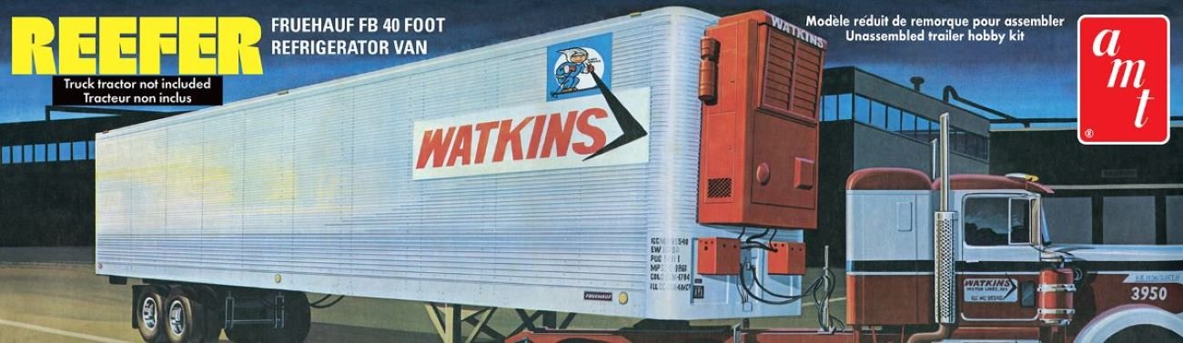 AMT - Fruehauf 40' Reefer Trailer Watkins 1:25