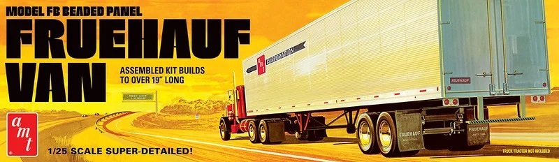 AMT - Fruehauf 40' Beaded Van Trailer 1:25