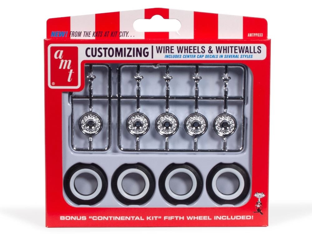 AMT - KH Wire Wheels & Tires Parts Pack 1:25