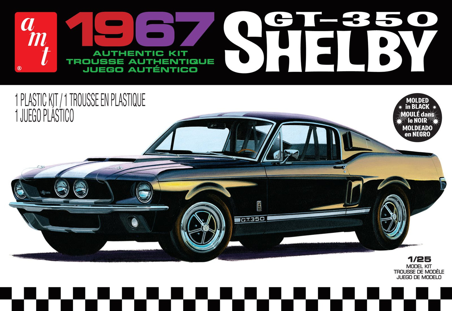 AMT - 1967 Shelby GT350 (black plastic)1:25