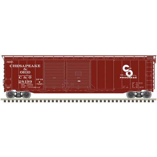 Atlas - Ho 50'Pw Dd Boxcar C&O 28138